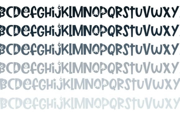 Marshberry Merry Trio Font PNG with transparent background - Preview 4