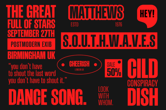 Merca Font PNG with transparent background - Preview 2