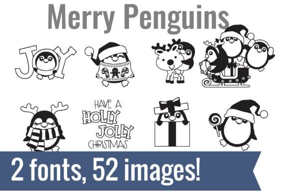 Merry Penguins Dingbats