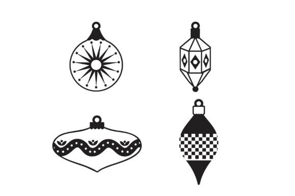 Modern Christmas Dingbats Font PNG with transparent background - Preview 5
