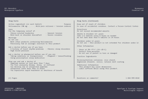 Monoskrn Font PNG with transparent background - Preview 4