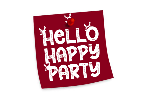 Mr Santa Christmas Font PNG with transparent background - Preview 2