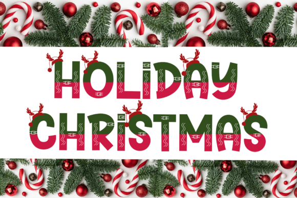 Mr Santa Christmas Font PNG with transparent background - Preview 3