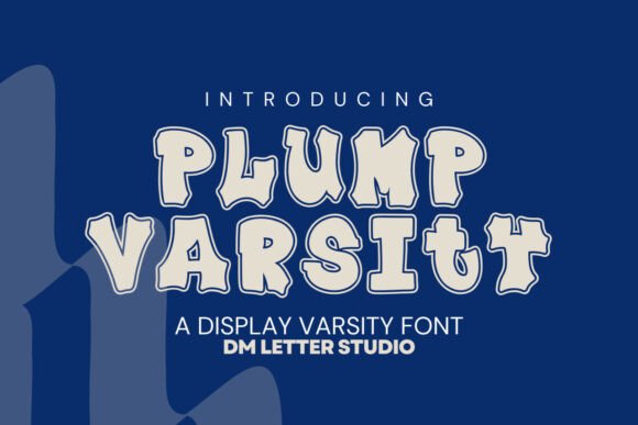 Plump Varsity Fonts
