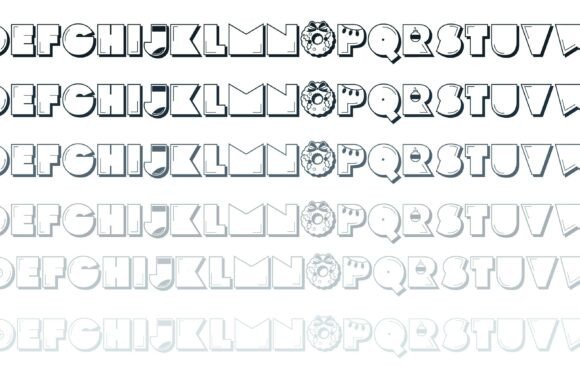Pog Xmas Duo Font PNG with transparent background - Preview 2