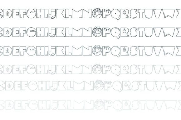 Pog Xmas Duo Font PNG with transparent background - Preview 5