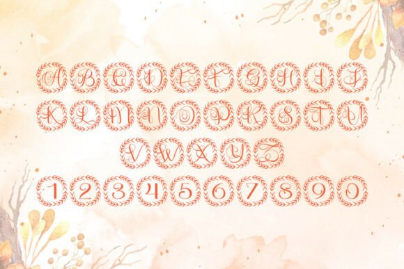 Primorion Monogram Font PNG with transparent background - Preview 3