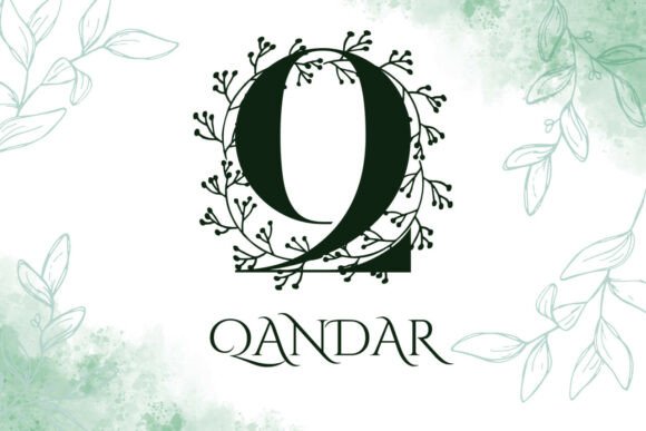 Quillcrest Monogram Font font preview - 1