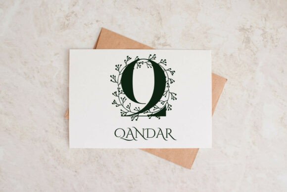 Quillcrest Monogram Font font preview - 2