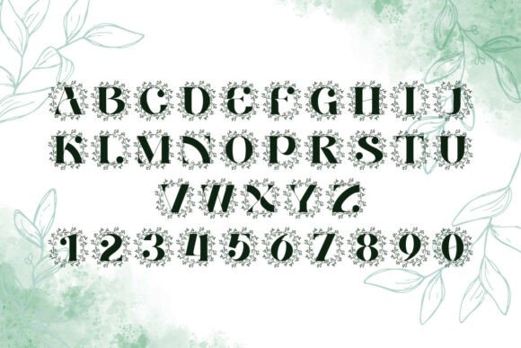 Quillcrest Monogram Font font preview - 3
