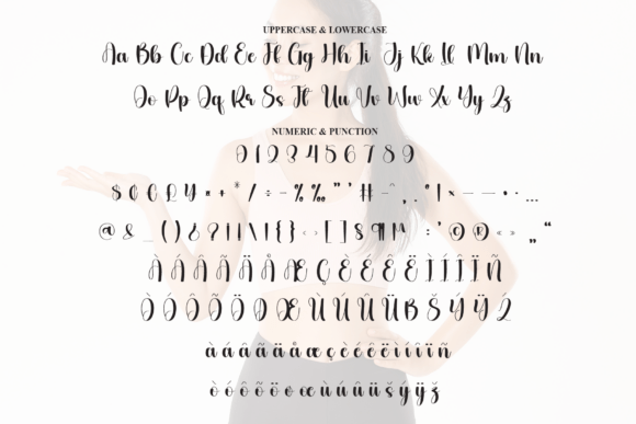 Skinny Font PNG with transparent background - Preview 6