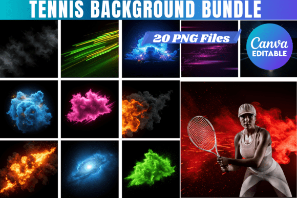 Tennis Background Sport Digital Backdrop