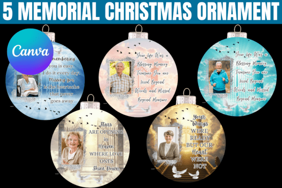 5 Memorial Christmas Ornament Template