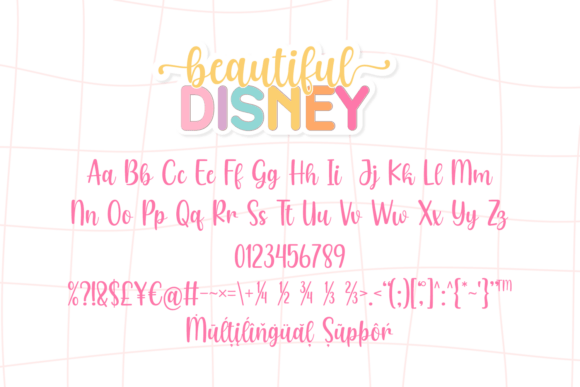 Beautiful Disney Duo Font - Preview 4