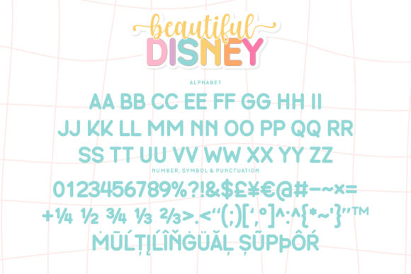 Beautiful Disney Duo Font - Preview 5