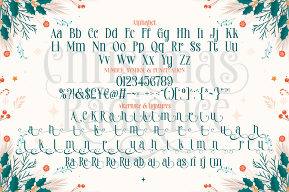 Christmas Radiance Font - Preview 6