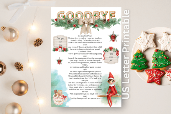 Elf on the Shelf Goodbye Note