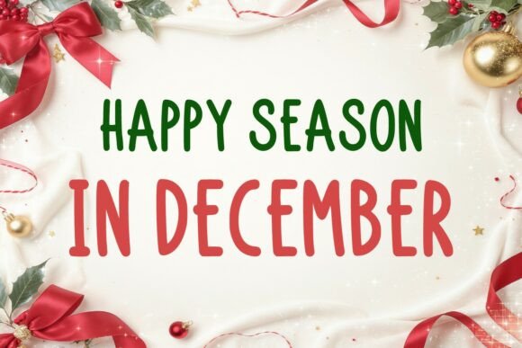Festive Christmas Font - Preview 1
