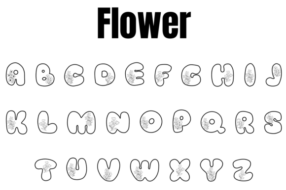 Flower Font - Preview 2