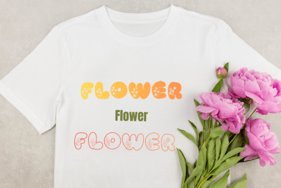 Flower Font - Preview 4