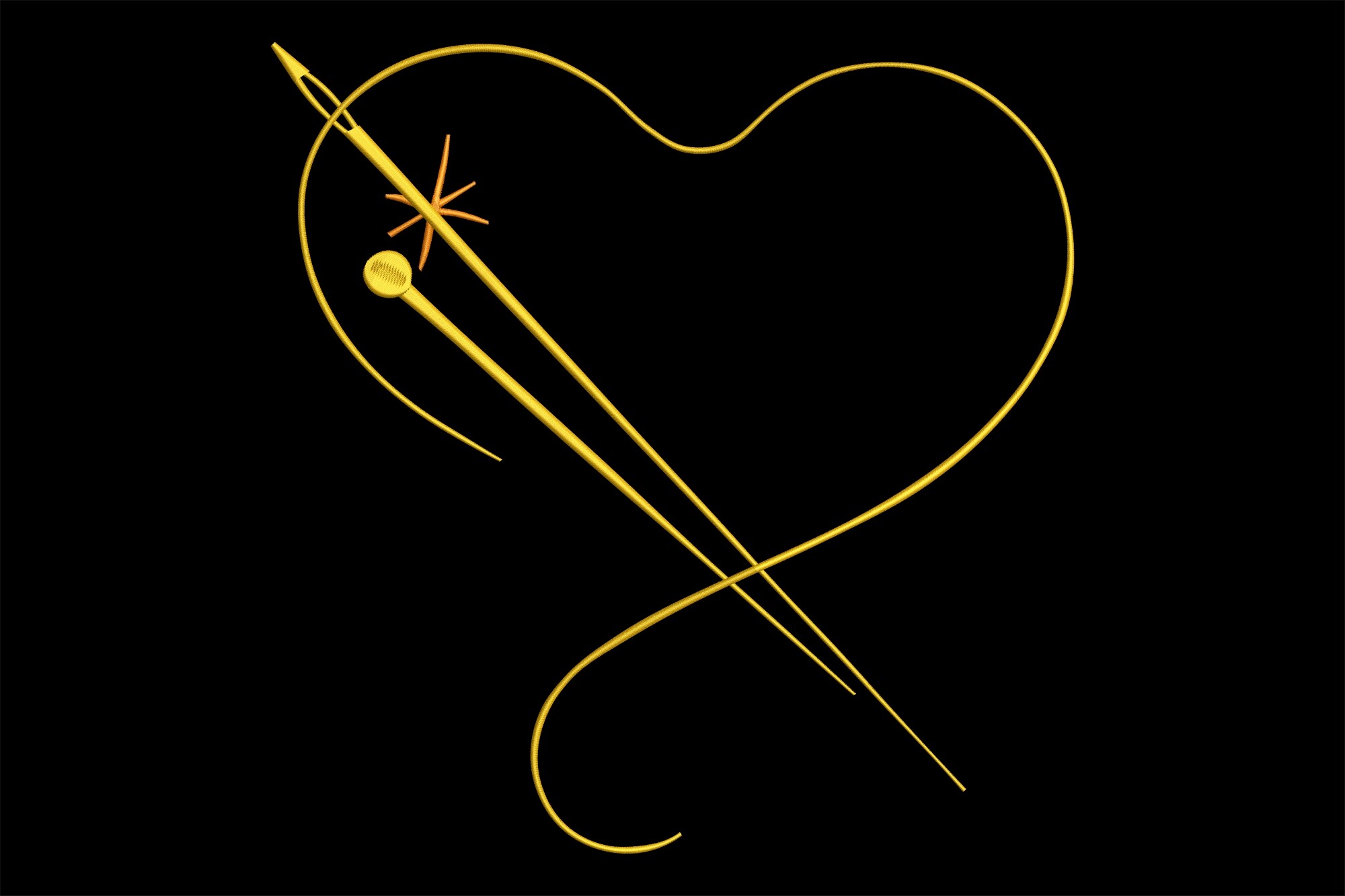 Heart Needle Thread