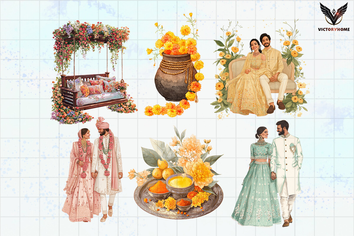Indian Wedding Clipart PNG - photo 2