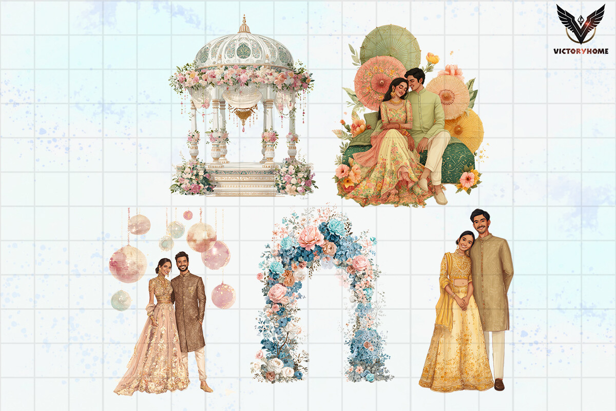 Indian Wedding Clipart PNG - photo 3