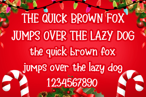 Lighthearted Christmas Font PNG with transparent background - Preview 3