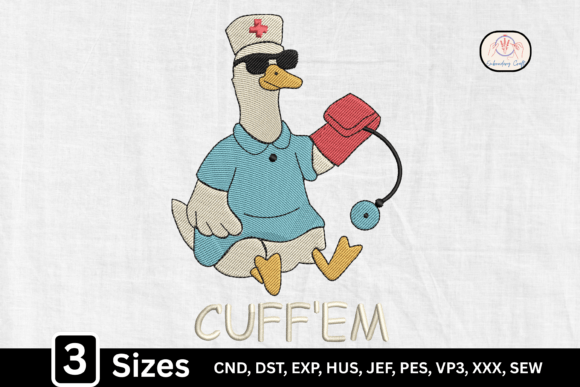 Medical Humor Cuff’Em Funny Nurse Duck