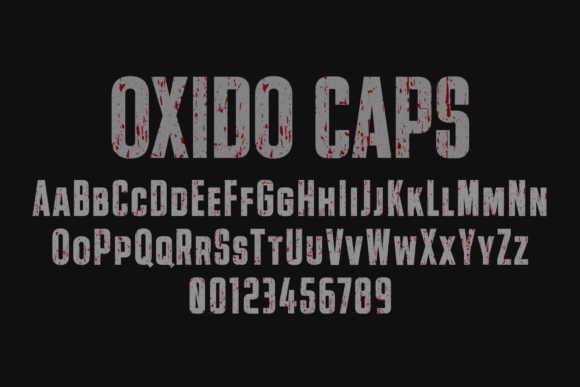 Oxido Font PNG with transparent background - Preview 3