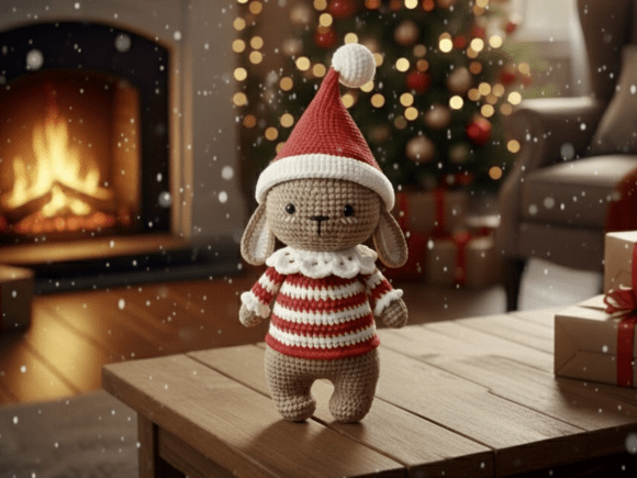 Festive Christmas Bunny Crochet Pattern