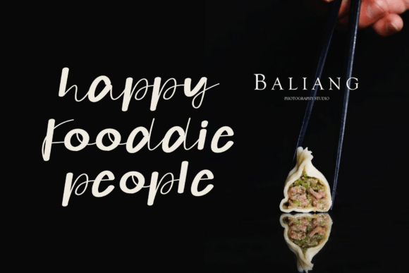 Ramen Dumpling Font PNG with transparent background - Preview 1