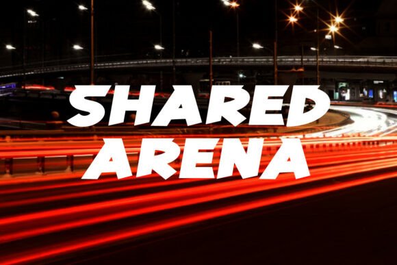 Shared Arena Font PNG with transparent background - Preview 1