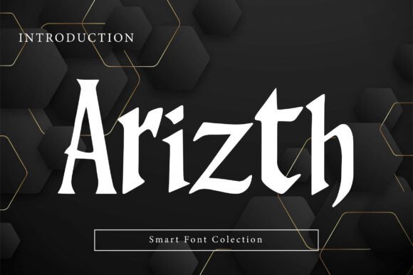 Preview specimen of Arizth blackletter font