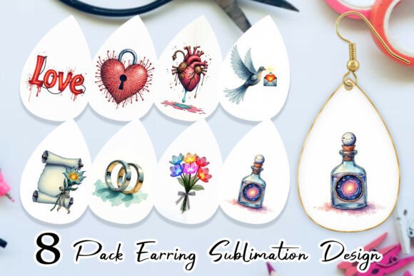 Cosmic Love Earring Designs