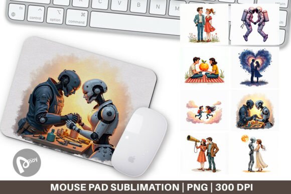 Cosmic Lovers Mouse Pad