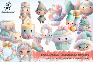 Cute Pastel Christmas Clipart Graphic by Jafar1Rampersad · Creative Fabrica