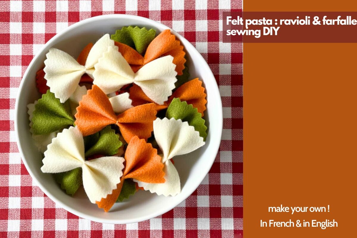 Felt Pasta (ravioli,farfalle) Sewing DIY