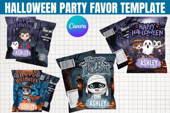 Halloween Party Favor Template