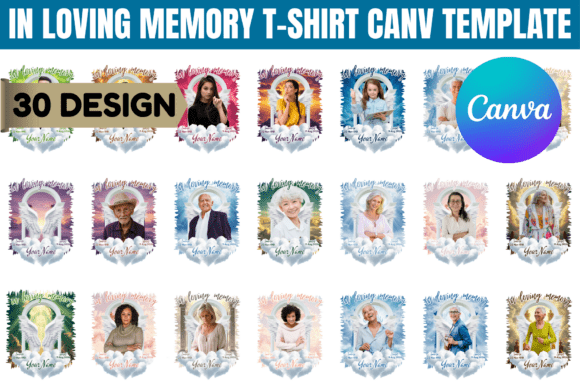 In Loving Memory T-Shirt Canva Editable
