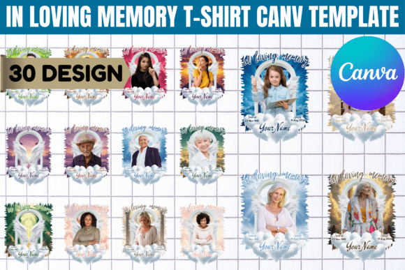 In Loving Memory T-Shirt Canva Editable
