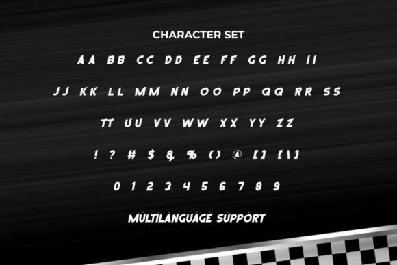 Run Clasher Font PNG with transparent background - Preview 4