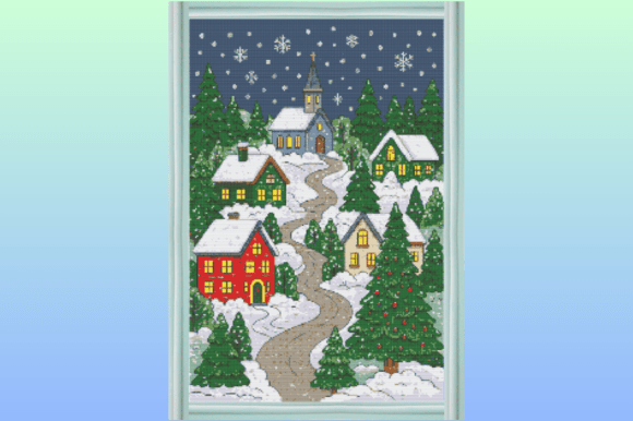 Snowy Christmas Village