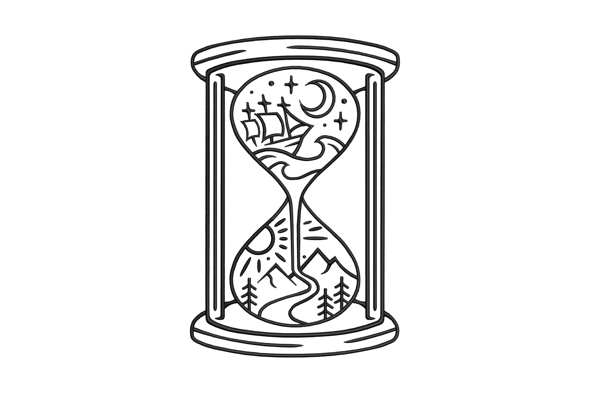 Sun and Moon Hourglass