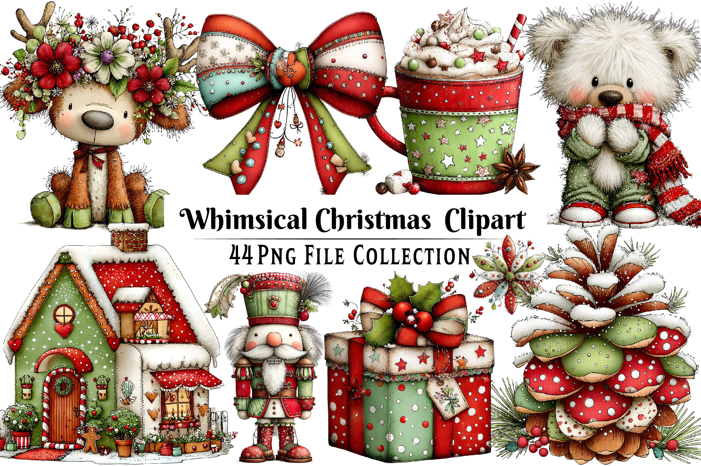 Whimsical Christmas Clipart - photo 1