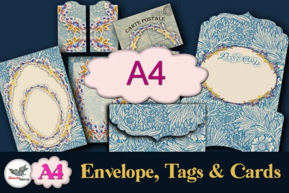 Winter Garden Envelope, Cards & Tags A4