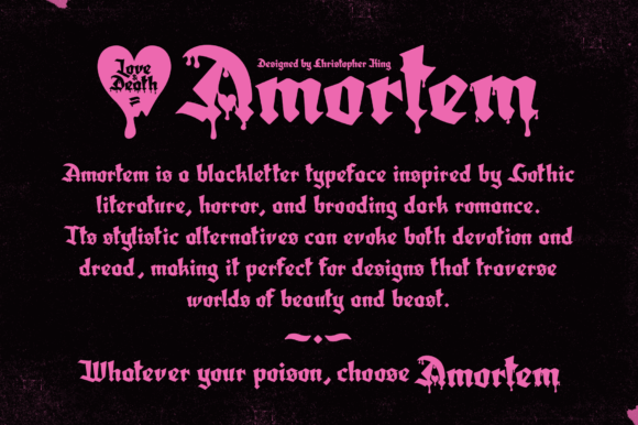 Amortem Font - Preview 1