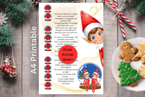 Arrival Letter for Elves on the Shelf