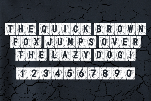 Box Grunge Font - Preview 3