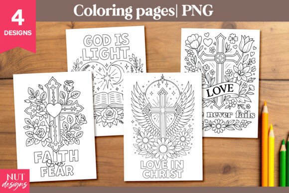 Christian Coloring Pages PNG